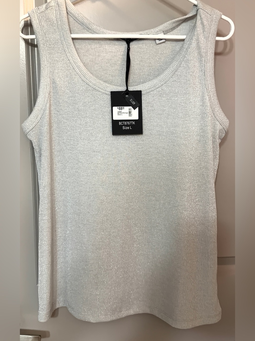 Insight Cream Ribbed Tank Top